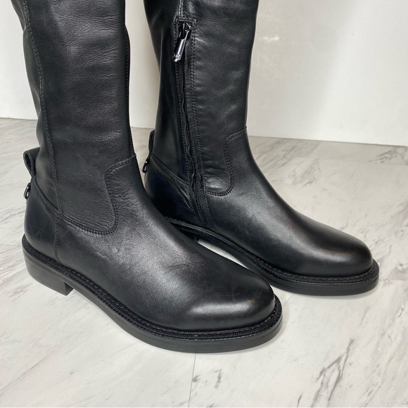 Sam Edelman Narisa Black Leather Over The Knee Boot 7M - Picture 14 of 16